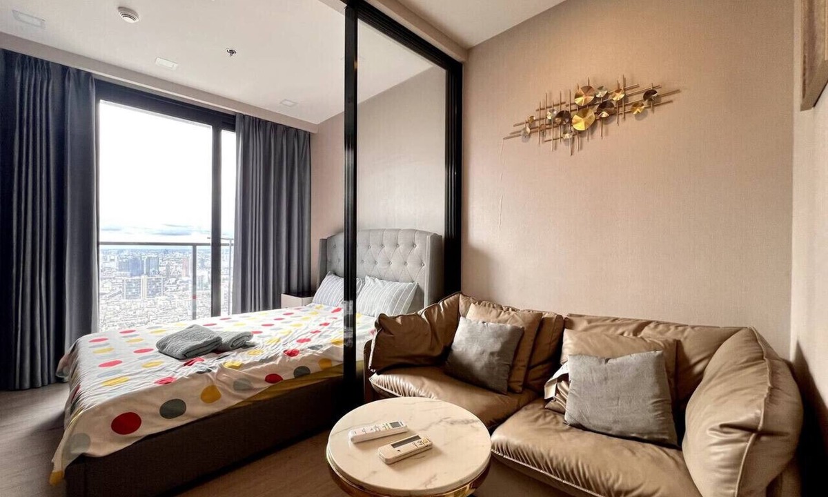 Rama 9 Apartment | 52nd Fl Studio w/Wi-Fi, Pool & Gym, MRT 200m