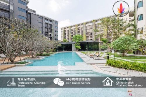 Sathorn Apartment | BTS S5 Surasak 900 meters near the Mekong River Pier Free Swimming Pool in Ferris Wheel Night Market Chinese Reception Bangkok Center