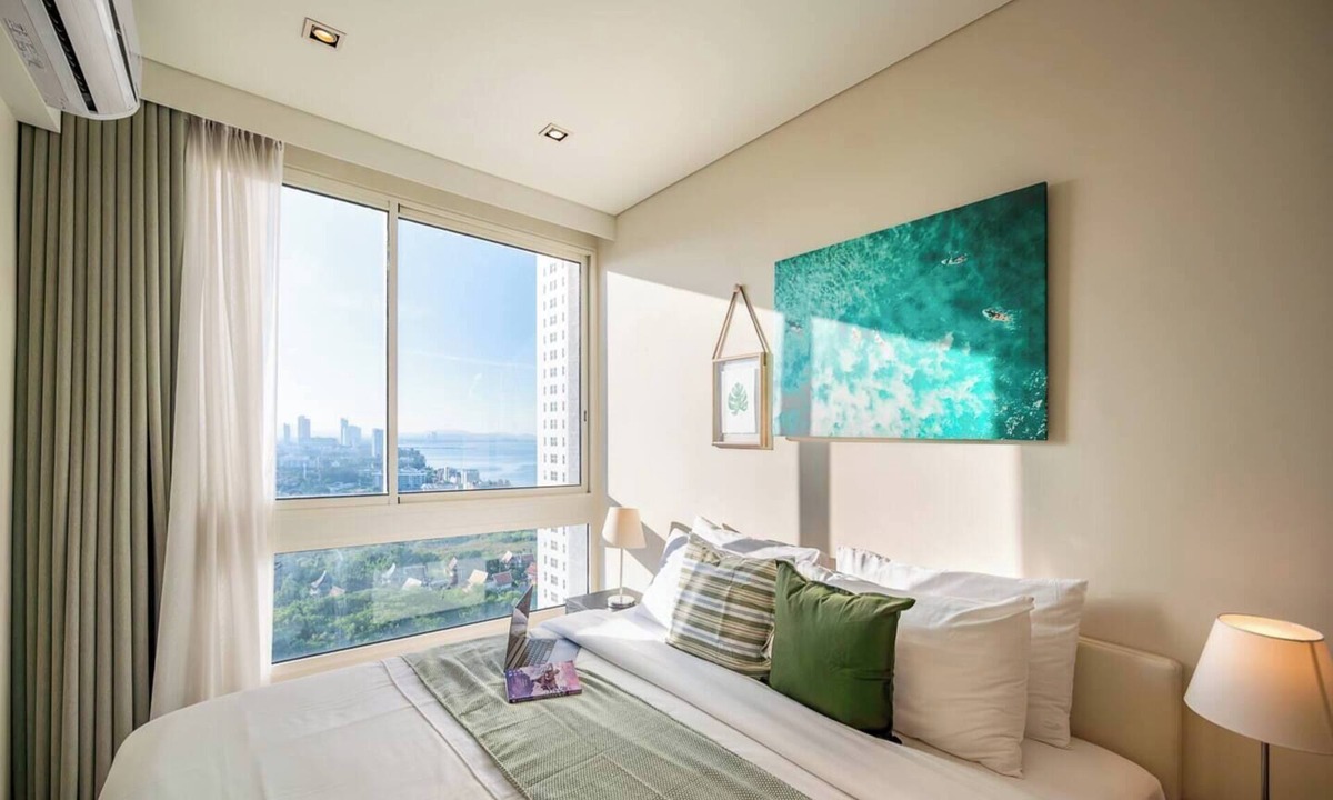 Na Chom Thian Apartment | King Bed Sea View Condo | 2 Resort Pools | 1min to Private Beach