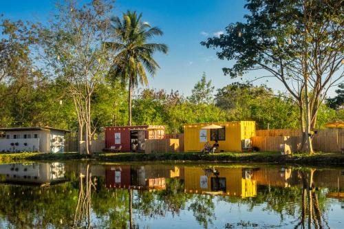 San Pa Thong Other | Lakeside Cargo in Yellow - A Cozy Container Stay