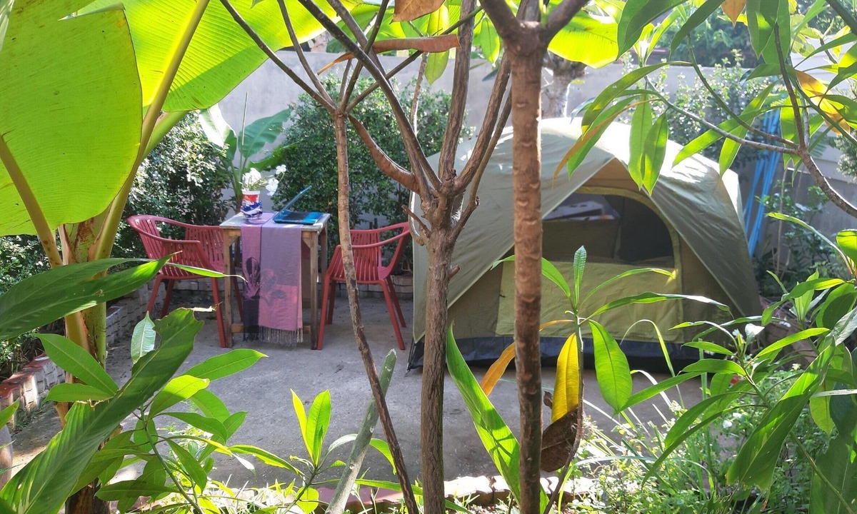 Mae Jo RV Rental | Mj Tent 1or2 Person in my front yard