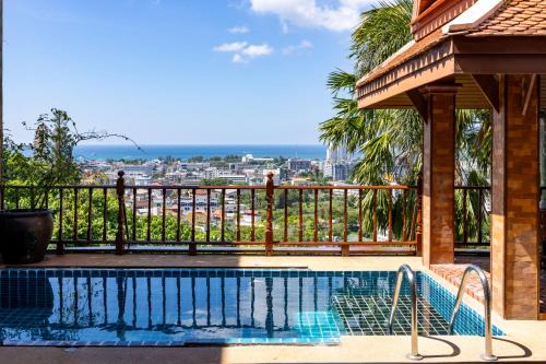 Patong Villa | Patong Thai-style 4 Bedrooms Private Pool Sunset View Deck 6 Minutes to the Beach