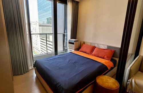 Rama 9 Apartment | Cozy Studio w/Table, Gym & Infinity Pool, MRT 200m