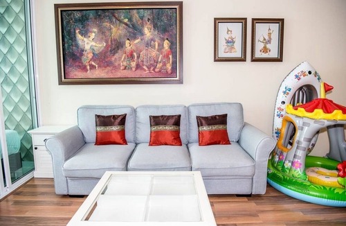 Khao Takiab Apartment | E609 Spacious 3-bedroom apartment in terrific with Playground near Beach