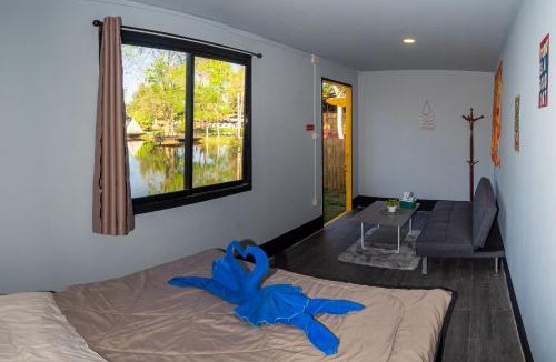 San Pa Thong Other | Lakeside Cargo in Yellow - A Cozy Container Stay