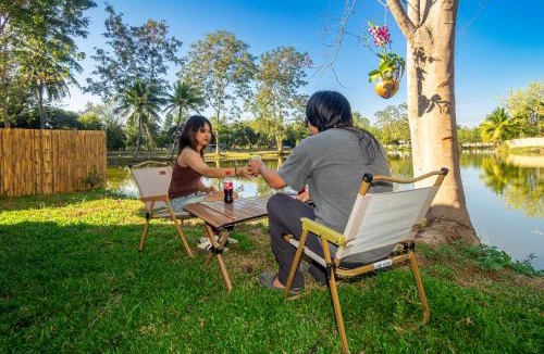 San Pa Thong Other | Lakeside Cargo in Yellow - A Cozy Container Stay