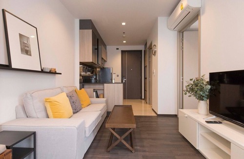 Rama 9 Condo | Lovely 1 BR at Asoke-Ratchada/5 mins to MRT Rama9