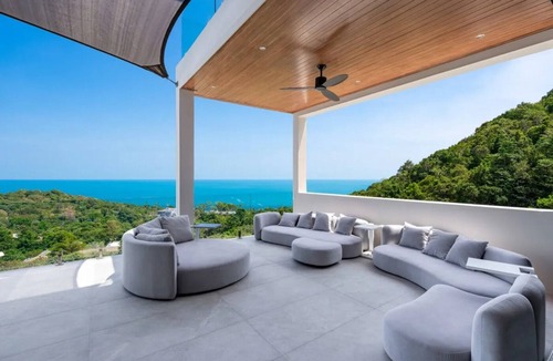 Bophut Villa | Luxurious 5-bedroom villa in Plai Laem with sea views, saltwater pool, and daily maid service