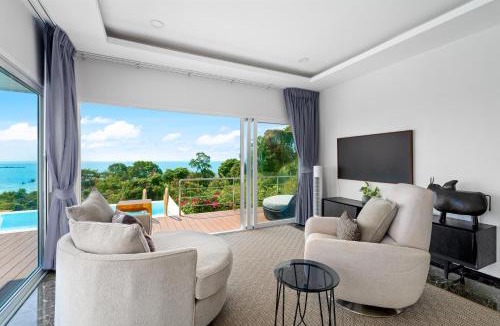 Na Thon Villa | M&M Viila 6卧室 海景日落 滑梯泳池 瑜伽 网球场 花园 钢琴儿童 大庄园别墅
