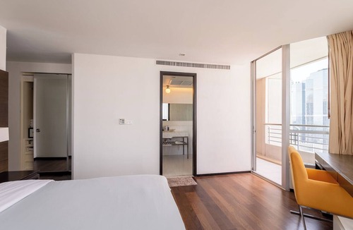 Sathorn Apartment | Midcentury 2BR apt w/WiFi, turntable, game console in CBD Bangkok
