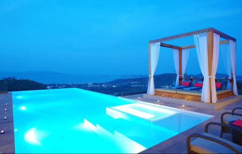 10 Bedroom Twin Seaview Villas 5 star with staff-SDV080A-By Samui Dream Villas in Bophut