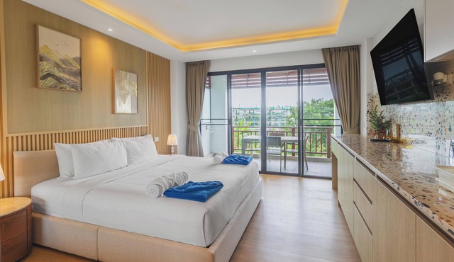 1BR Condo Pool 5min Walk to Beach C131 in Choeng Thale