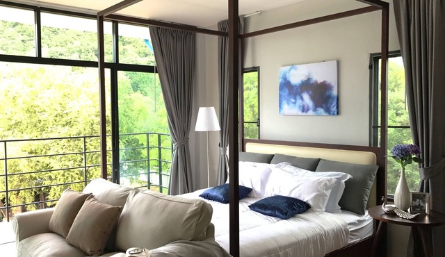 5-bedroom mountain view house in Khao Tao town near Sai Noi and Prankiri beaches