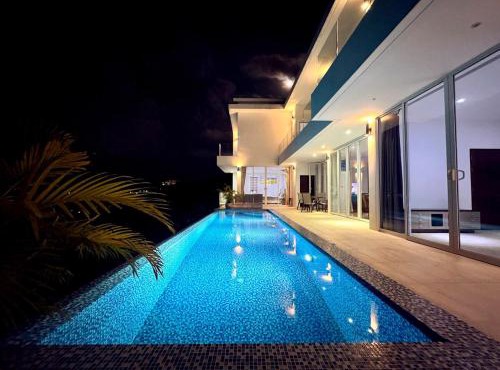 Boput beach, Koh Samui, Thailand, 4-bedroom, 4-bathroom, pool villa A in Amphoe Koh Samui