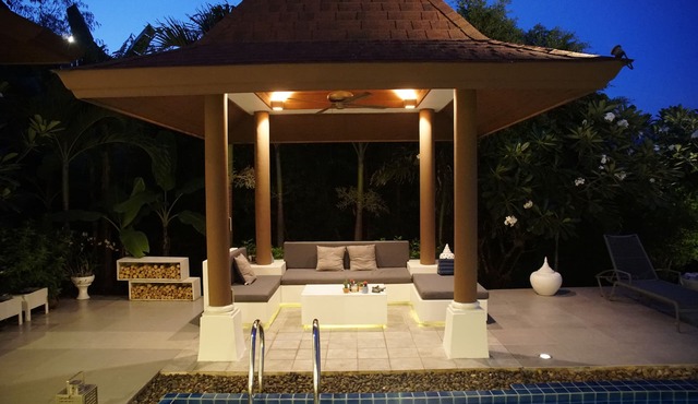 Designer Villa with Mountain View near Beach