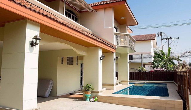 I-Rin poolvilla featuring its own swimming pool set in a private estate.