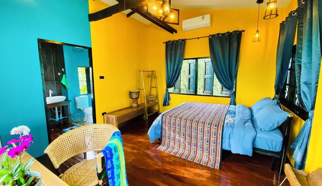 Imagine Wooden House nice breath of nature's touch. in Saraphi