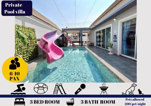 Pool Marine Hua-Hin Private Poolvilla from beach 4 km in Hua Hin
