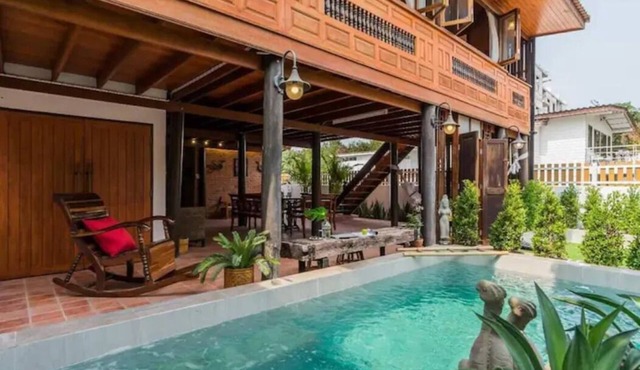 PRIVATE Thai Traditional pool house near CICADA MARKET - 5 min walk to the BEACH