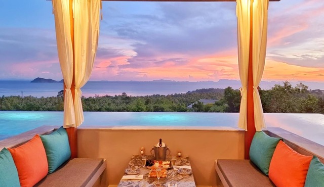 Shambhala, villa Deluxe & Spa, incredible sea view