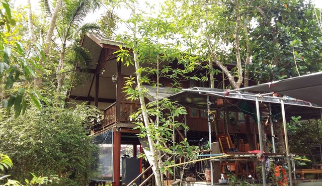 Two convenient air conditional cottages in fruit farm with durian, mangosteen