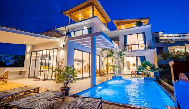 Villa Solara 360 Sea View, Bang Rak Hills in Bophut