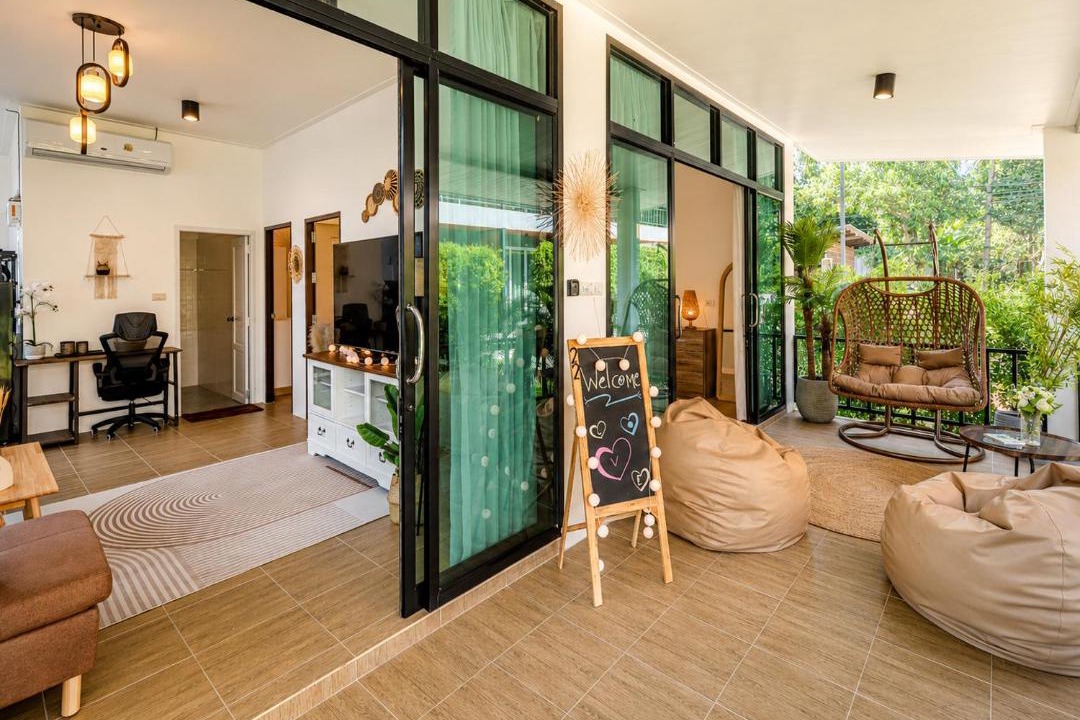 Srithanu House | Tropicana House - Double King Bed - 2mn ZenBeach - Garden View