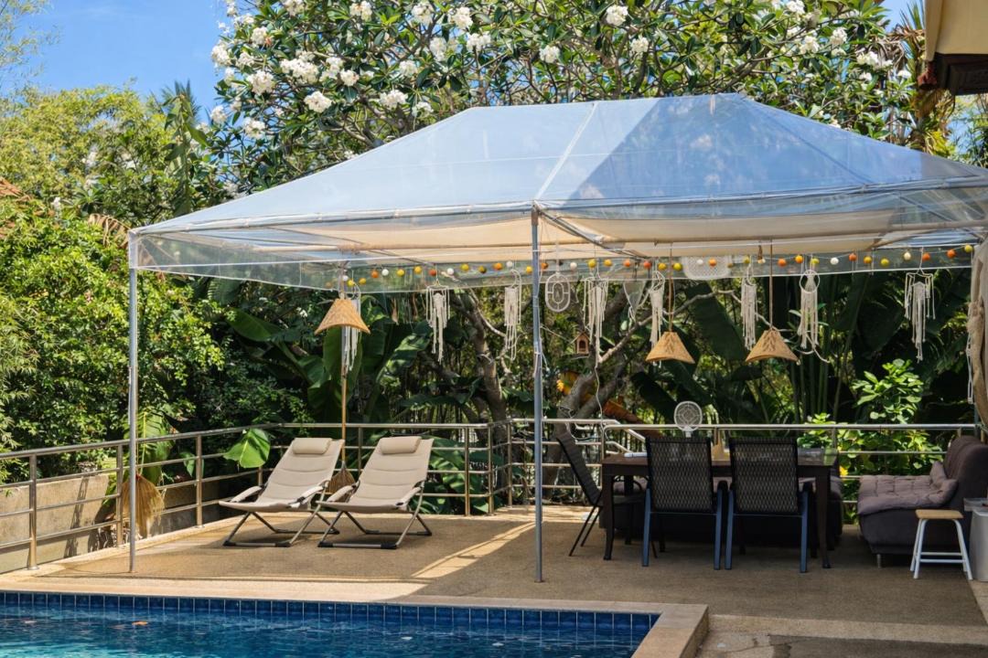 Moo 5 Villa | SAMUI BOHO VILLA 4BR with Big Pool Sea View Balcony Renovated 2026 Walking to Beach 110m