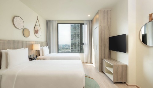 Studio Suite, 2 Twin Beds, Kitchen
