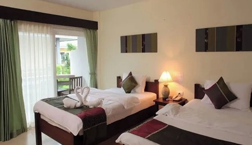 Deluxe Twin Room, Partial Sea View