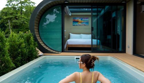 2 Bedrooms Modular Cabin with Private Pool