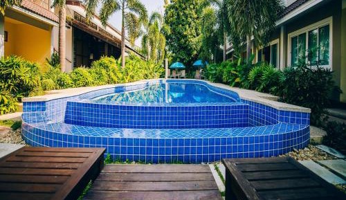 Small Double Room with Partial Pool View