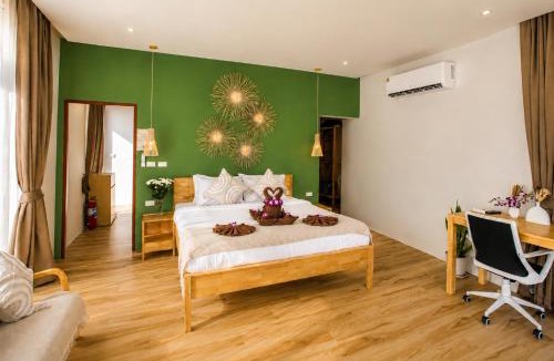 Thong Sala Villa | Paradise House - 1BR - Calm & Green Garden Stay - Heart of Thong Sala - 4K SmartTV