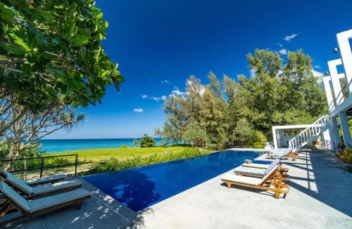 Mai Khao Villa | Black Pearl 8 Bedroom Beach Villa Private Pool Gym Free Car Free Water and Electricity Maid 10 Meters to the Beach