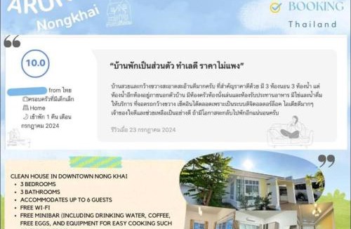 Nong Khai Resort | อรุณวิภา บ้านพักสำหรับครอบครัว อำเภอเมืองหนองคาย