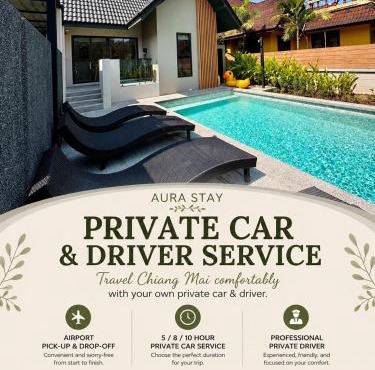 AURA STAY - HeyLanna Private Family Pool Villa walk to Kad Farang in Chiang Mai