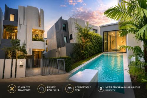 Modern Pool Villa Near BKK Airport 6 Guests in Bangkok