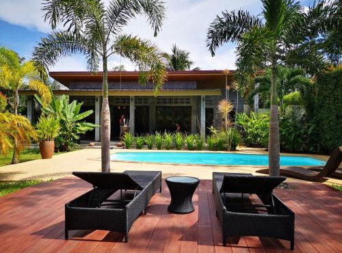 Unique design loft pool villa